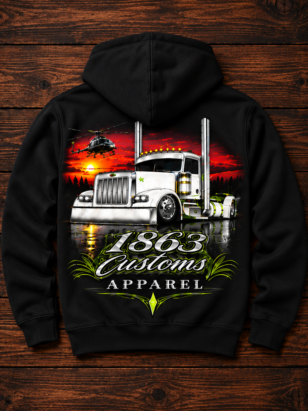 White Peterbilt with Helli Hoodie - Image 6